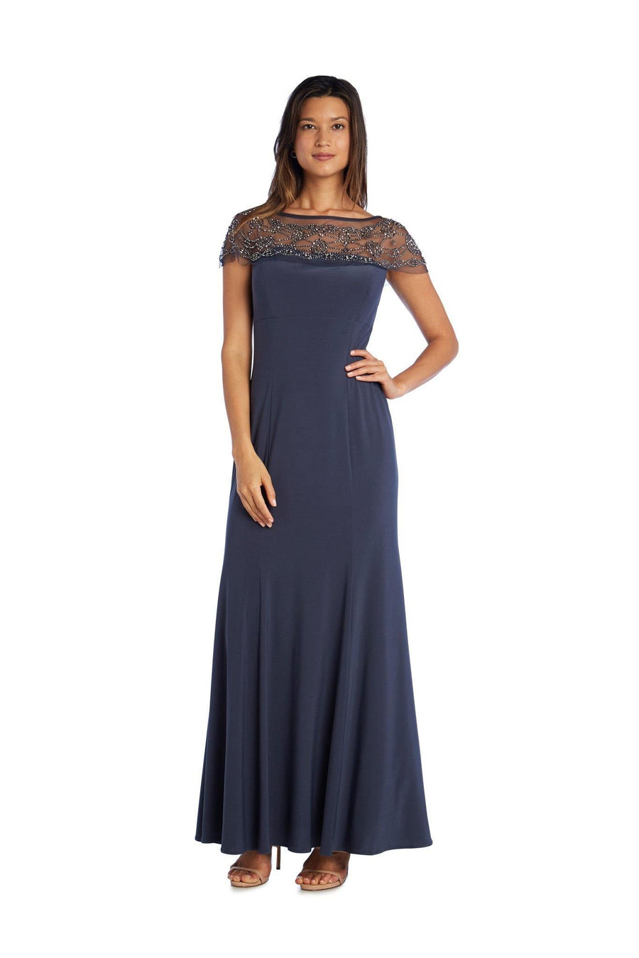 R&M Richards Long Formal Dress 8777 - The Dress Outlet