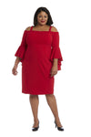 R&M Richards Short Cocktail Plus Size Dress 8858W - The Dress Outlet