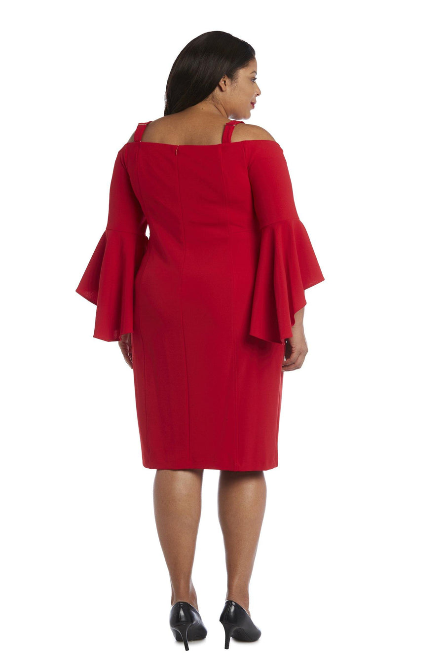 R&M Richards Short Cocktail Plus Size Dress 8858W - The Dress Outlet