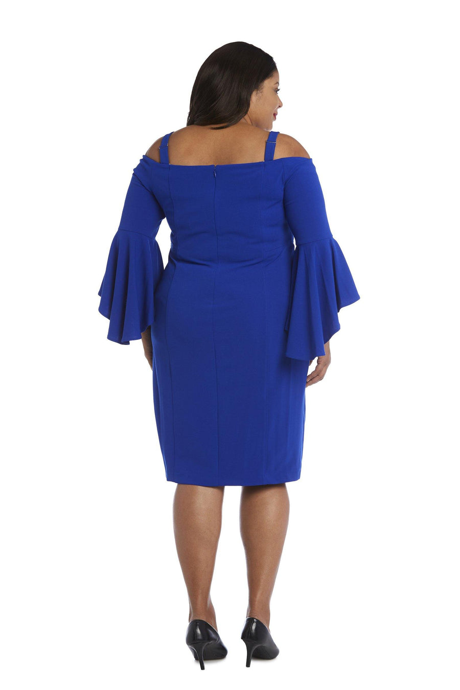 R&M Richards Short Cocktail Plus Size Dress 8858W - The Dress Outlet