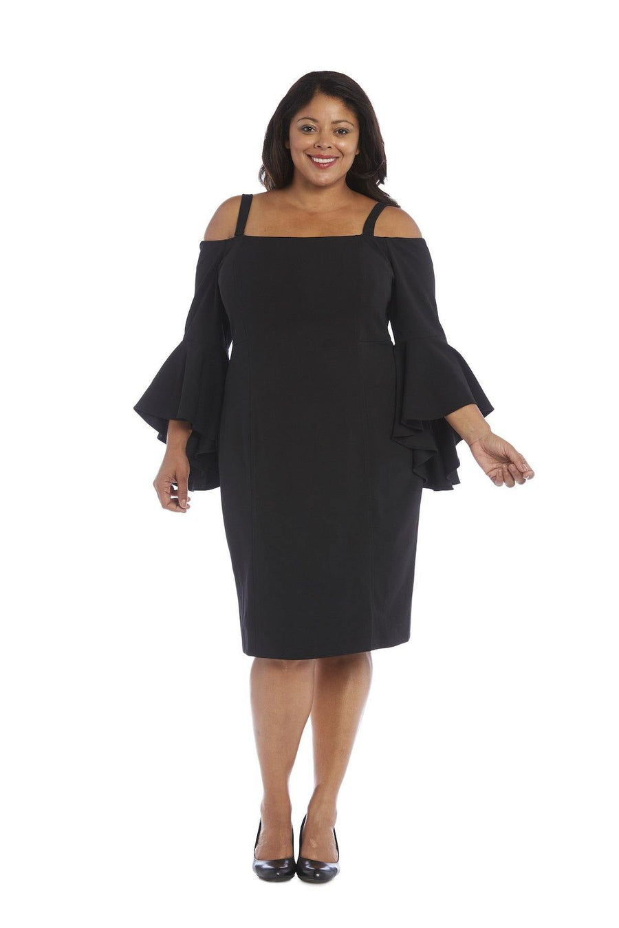 R&M Richards Short Cocktail Plus Size Dress 8858W - The Dress Outlet