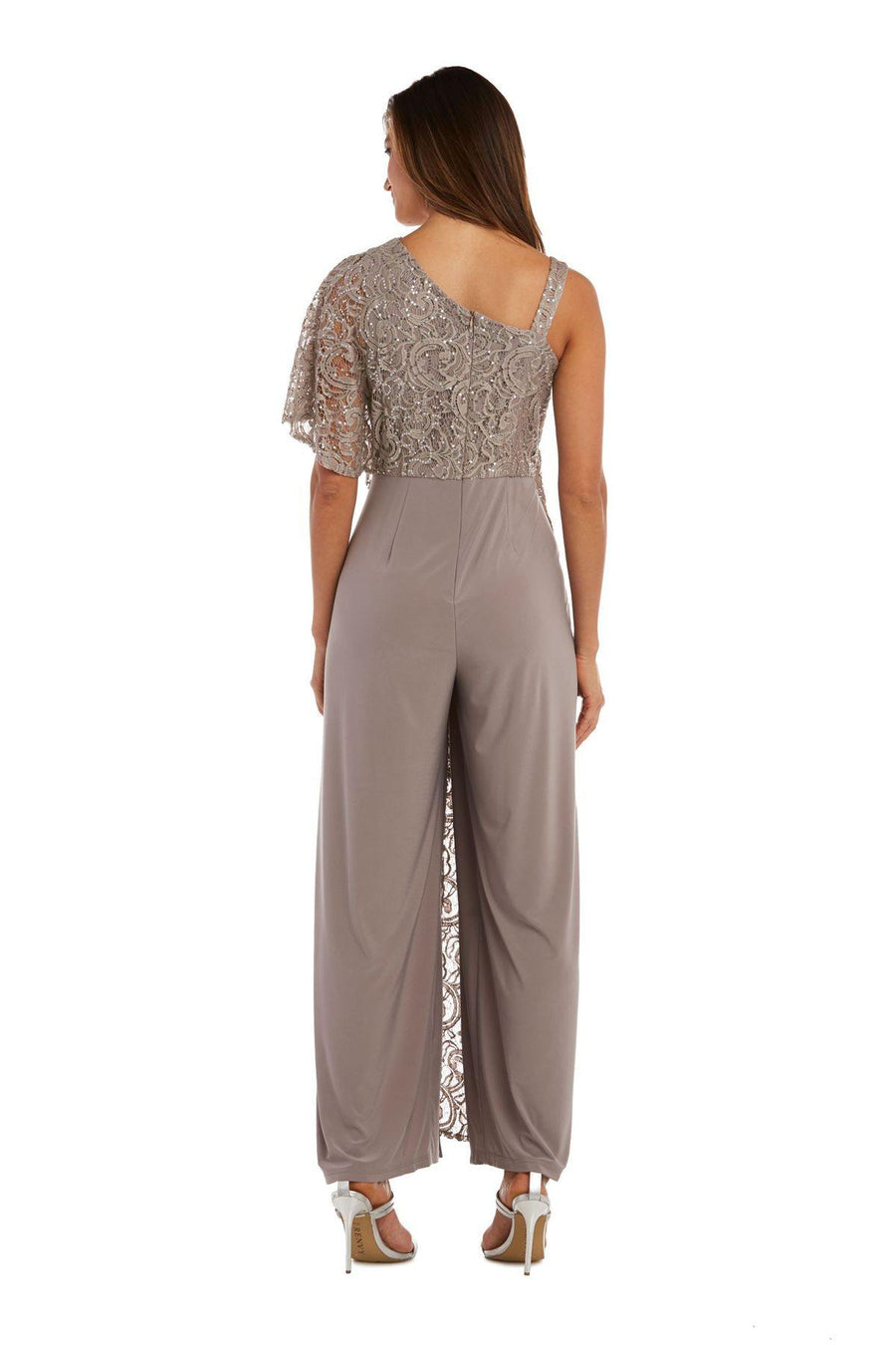 R&M Richards Asymmetric Evening Jumpsuit Sale - The Dress Outlet