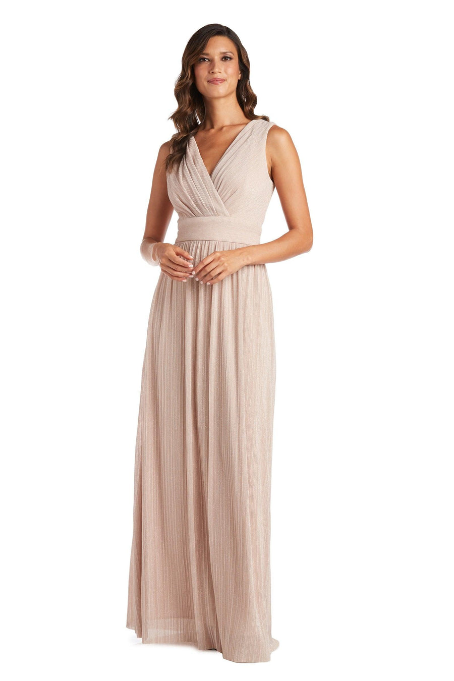 Champagne 12 R&M Richards 2475 Long Mother Of The Bride Dress Sale