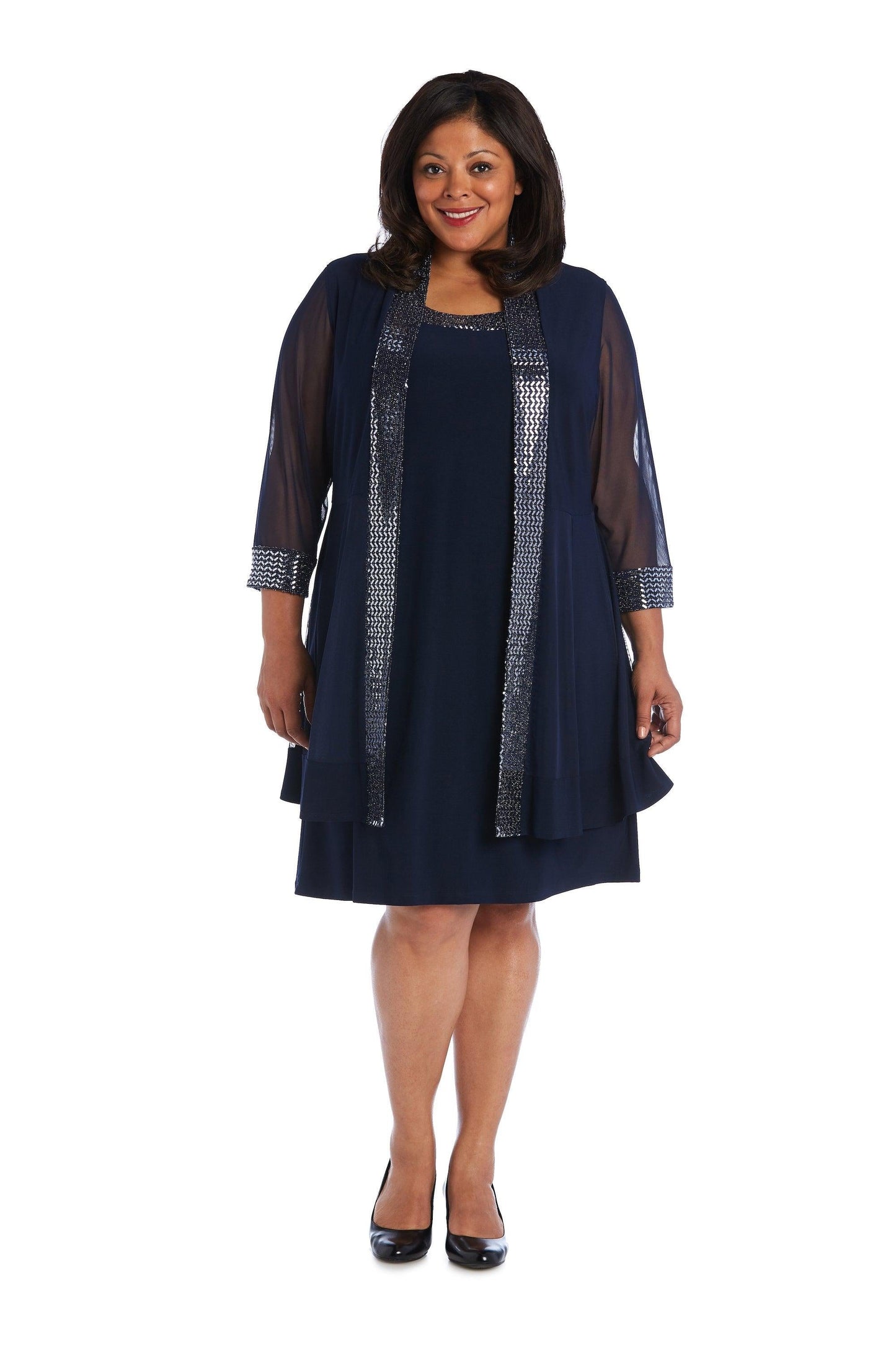 R&M Richards Short Plus Size Jacket Dress Sale 5327W - The Dress Outlet