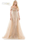 Rina di Montella Long Formal Off Shoulder Gown 2816