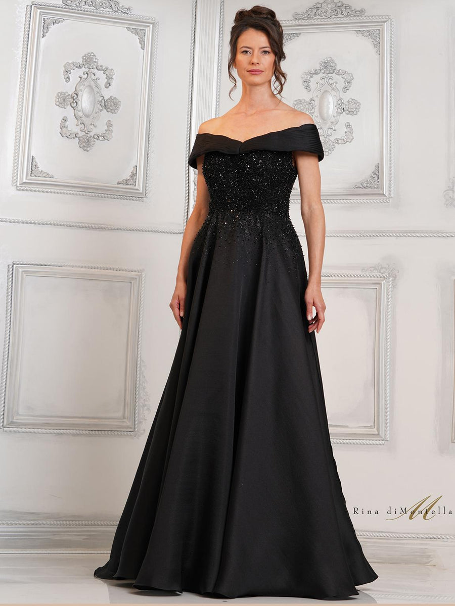 Formal Dresses Beaded Long Formal Dress Black