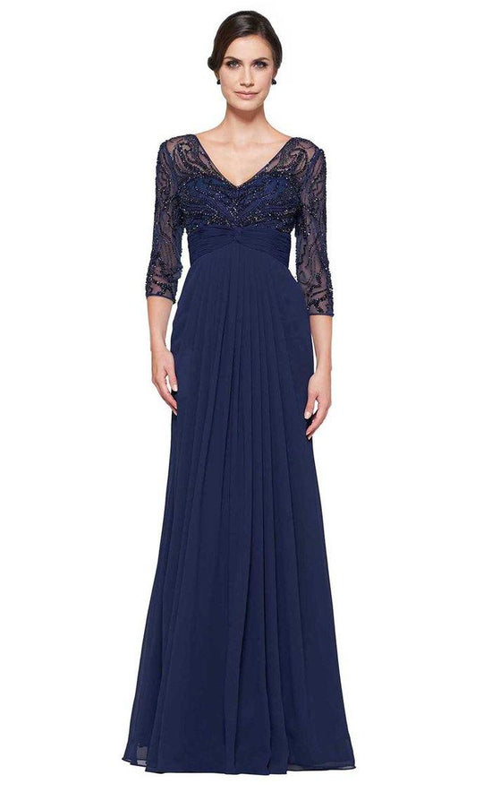 Navy Rine Di Montilla Long Mother of the Bride Dress for $149.99 – The ...