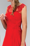 Ruched Prom Long Dress Formal - The Dress Outlet Elizabeth K