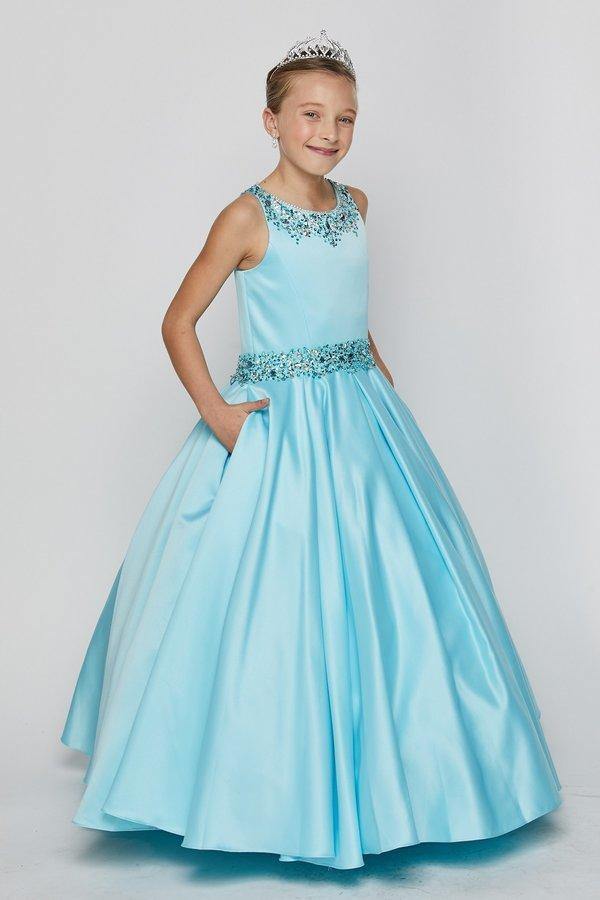 Danielly's Boutique Glitter Flower Girl Ball Gown