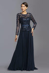 Sequin Embellished Long Formal Dress - The Dress Outlet ASpeed