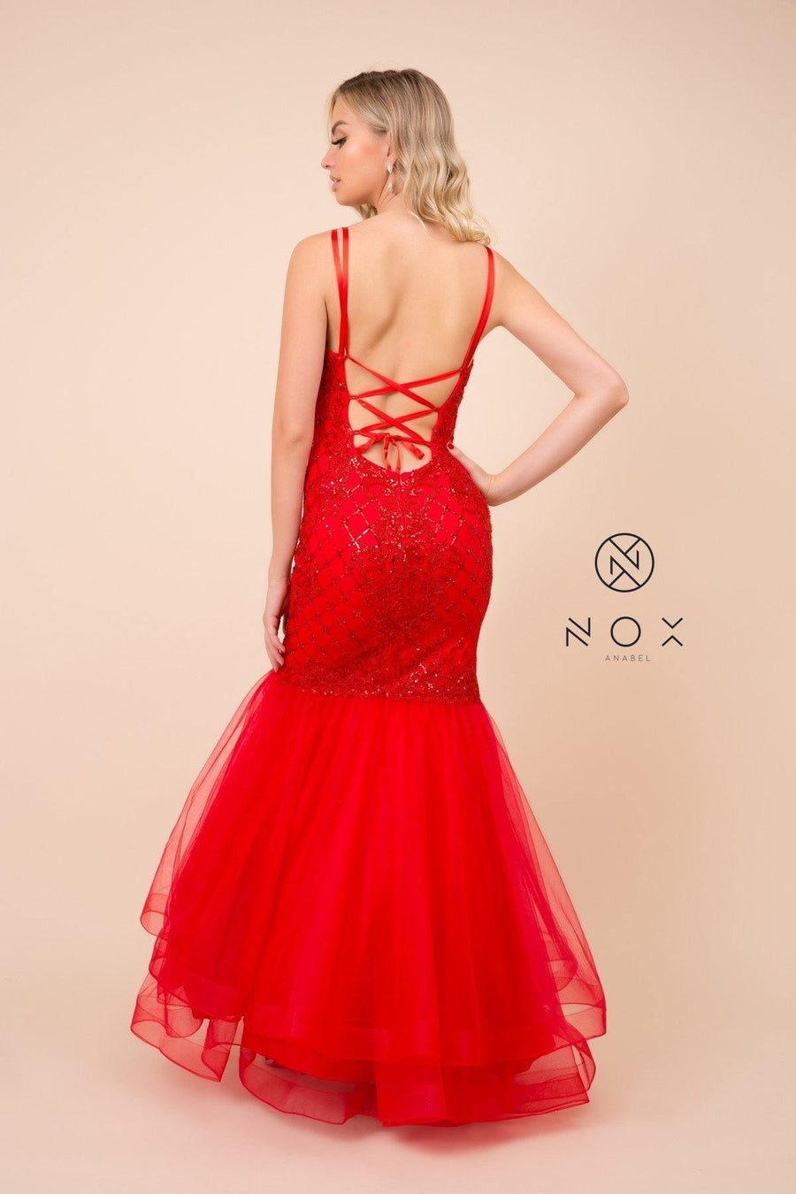 Sexy Long Fitted Prom Dress - The Dress Outlet Nox Anabel