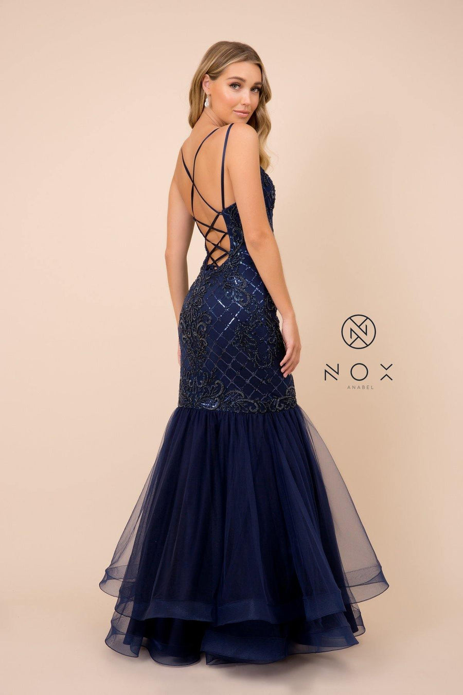 Sexy Long Fitted Prom Dress - The Dress Outlet Nox Anabel