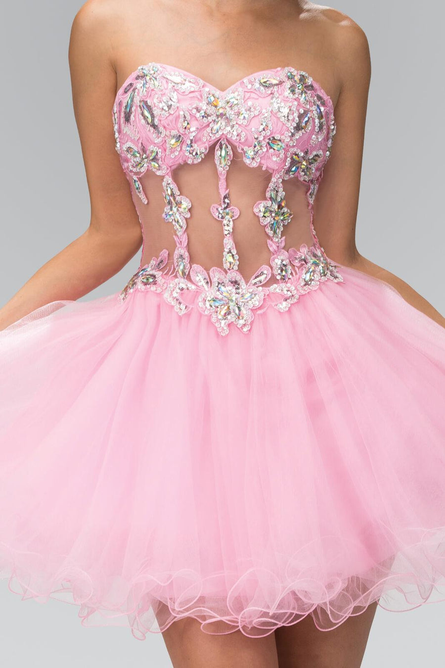 Sexy Sweetheart Short Prom Dress - The Dress Outlet Elizabeth K