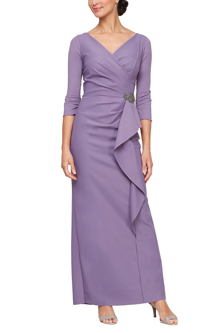 Alex evenings outlet purple dress