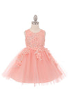 Short Embellished Gown Flower Girls Dress - The Dress Outlet Cinderella Couture