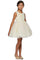 Short Embellished Gown Flower Girls Dress - The Dress Outlet