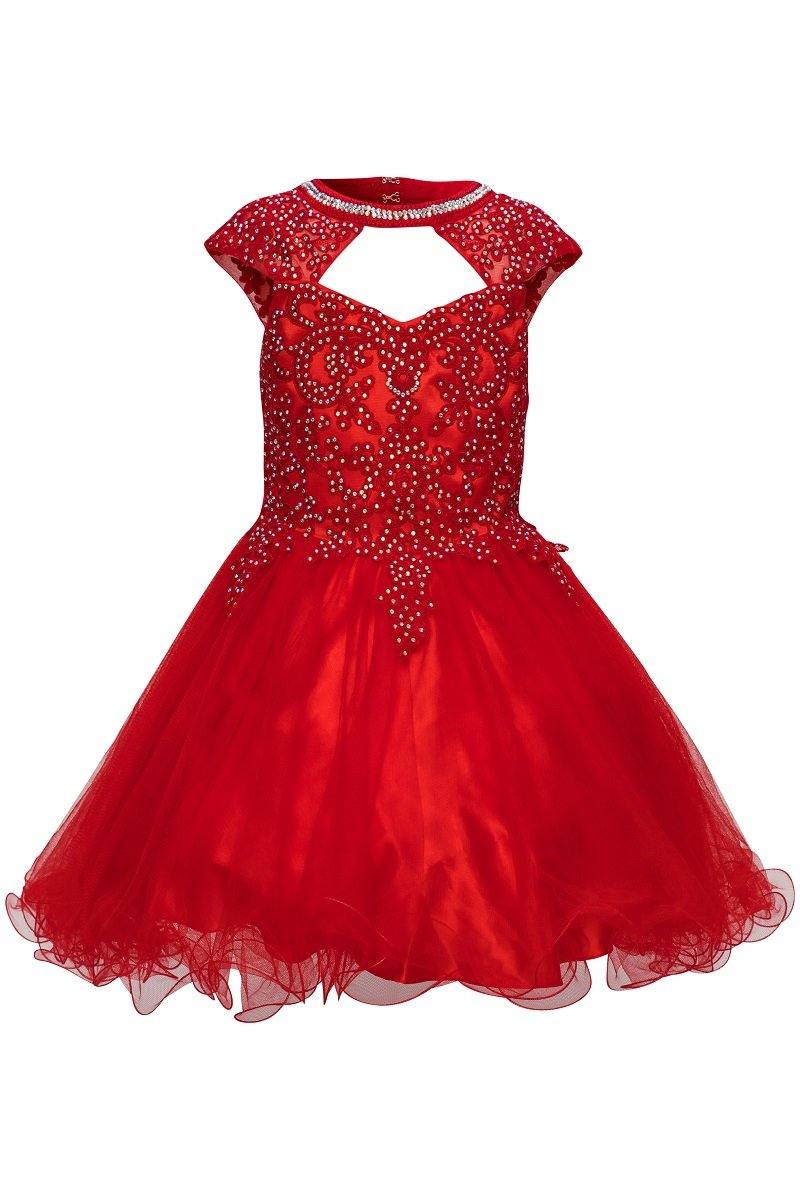 Short Flower Girl Dress Formal - The Dress Outlet Cinderella Couture