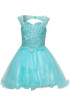 Short Flower Girl Dress Sleeveless - The Dress Outlet Cinderella Couture