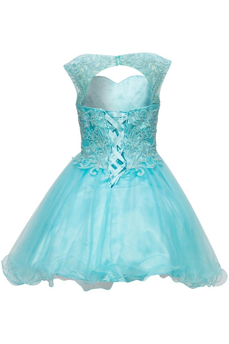 Short Flower Girl Dress Sleeveless - The Dress Outlet Cinderella Couture