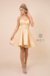 Short Homecoming Dress Sleeveless Cocktail - The Dress Outlet Nox Anabel