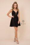 Short Homecoming Dress Sleeveless Cocktail - The Dress Outlet Nox Anabel