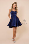 Short Homecoming Dress Sleeveless Cocktail - The Dress Outlet Nox Anabel