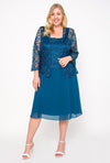 Short Mother Of The Bride Dress With Jacket - The Dress Outlet Sally