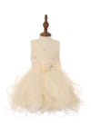 Short Party Sequin and Organza Flower Girls Dress - The Dress Outlet Cinderella Couture