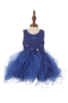 Short Party Sequin and Organza Flower Girls Dress - The Dress Outlet Cinderella Couture