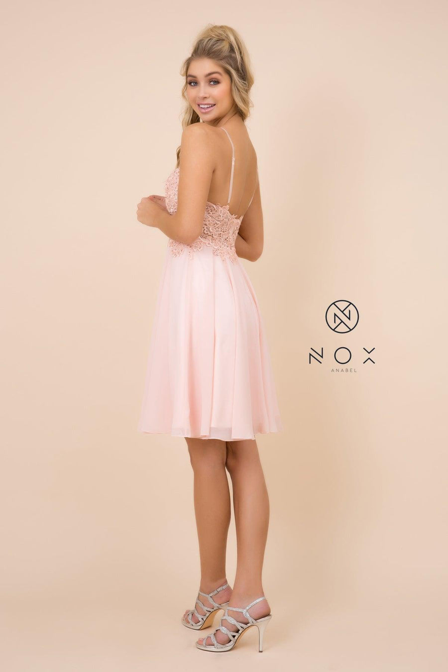 Short Prom Formal Homecoming Dress - The Dress Outlet Nox Anabel