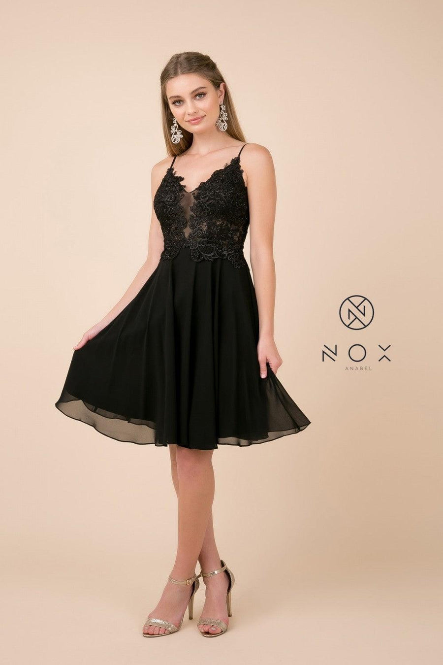 Short Prom Formal Homecoming Dress - The Dress Outlet Nox Anabel