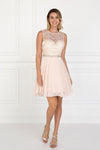 Short Sleeveless Cocktail Dress Formal - The Dress Outlet Elizabeth K