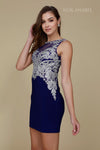 Short Sleeveless Fitted Formal Prom Dress - The Dress Outlet Nox Anabel