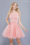 Short Sleeveless Tulle Formal Homecoming Prom Dress - The Dress Outlet Nox Anabel