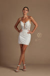 Short Spaghetti Strap Homecoming Cocktail Dress R700 - The Dress Outlet