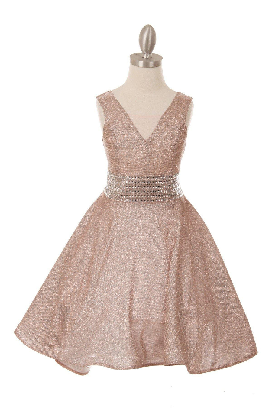 Short Sparkle Flower Girl Dress - The Dress Outlet Cinderella Couture