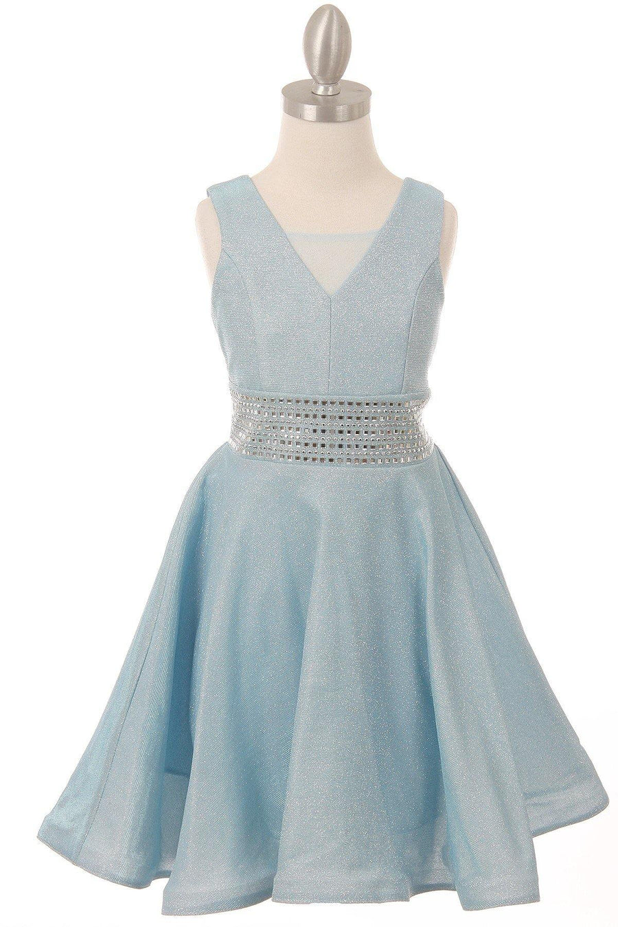 Short Sparkle Flower Girl Dress - The Dress Outlet Cinderella Couture