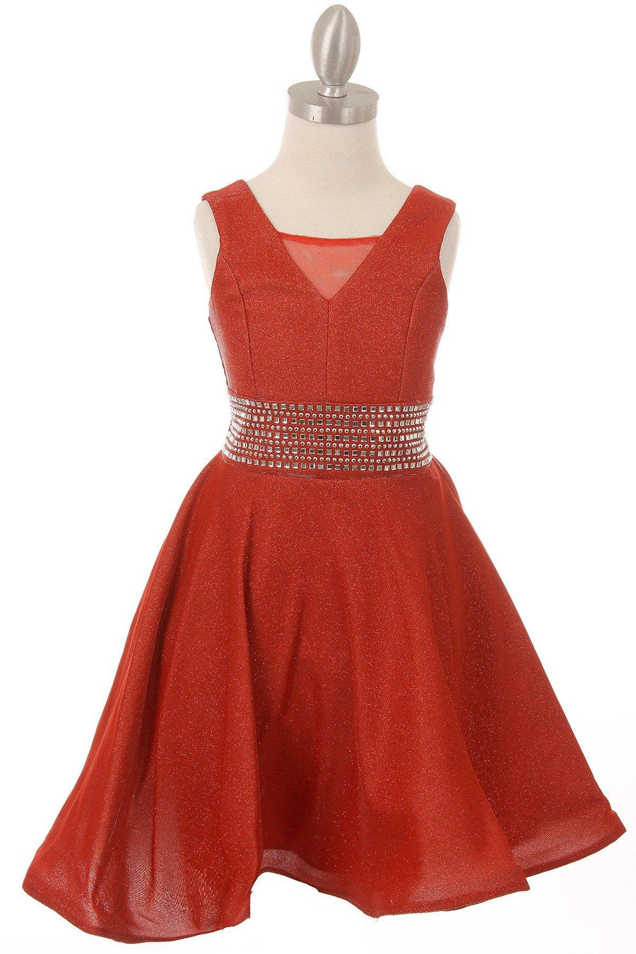 Short Sparkle Flower Girl Dress - The Dress Outlet Cinderella Couture