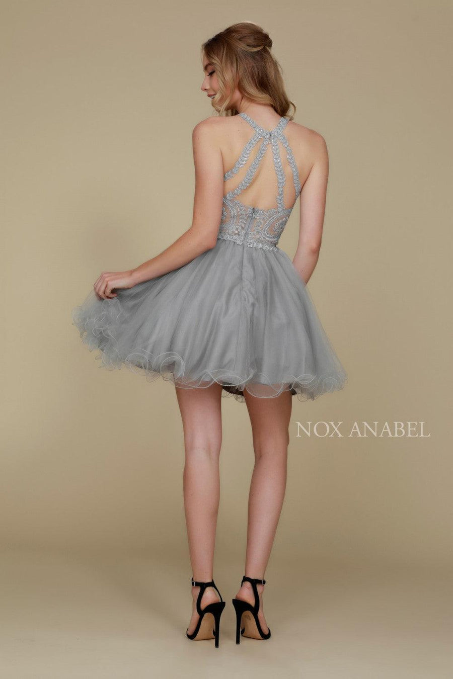 Short Tulle Prom Homecoming Dress - The Dress Outlet Nox Anabel