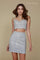 Short Two Piece Crop Top Prom Cocktail Dress - The Dress Outlet Nox Anabel