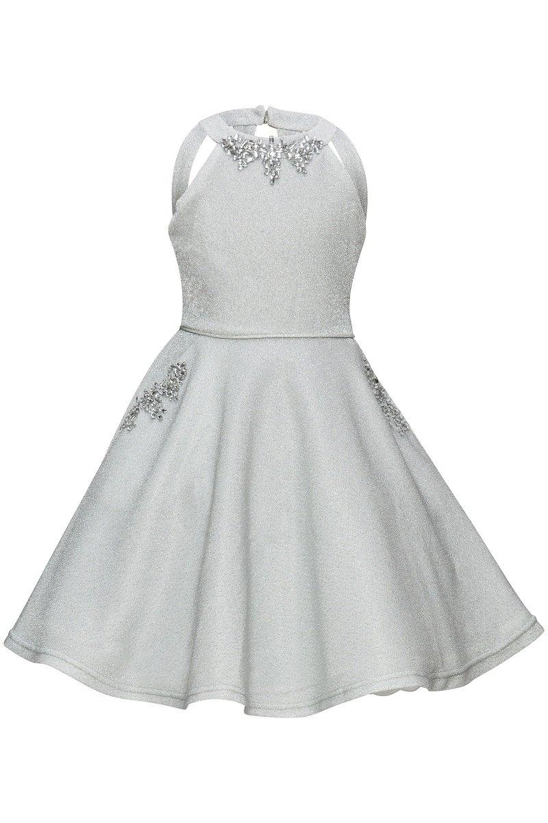 Skater Short Flower Girl Dress - The Dress Outlet