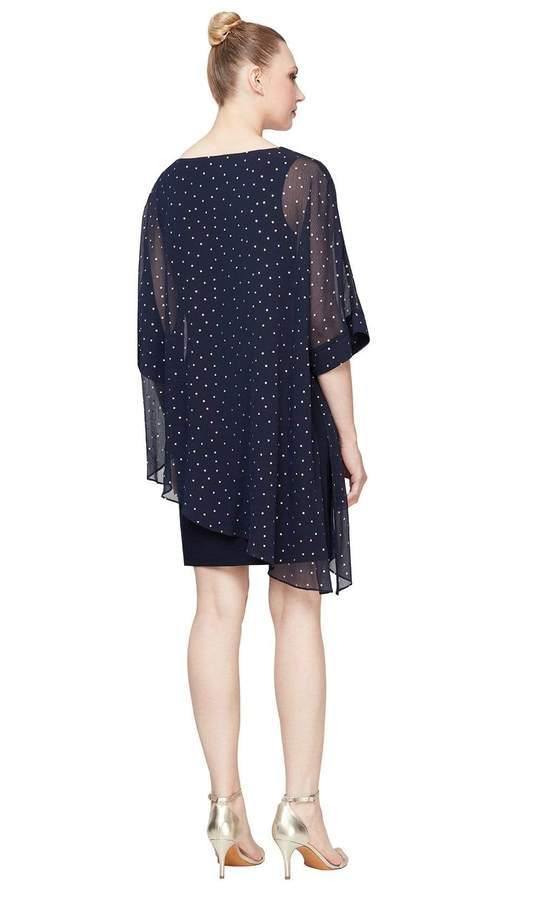 SL Fashion Polka Dot Short Dress 9179175 - The Dress Outlet