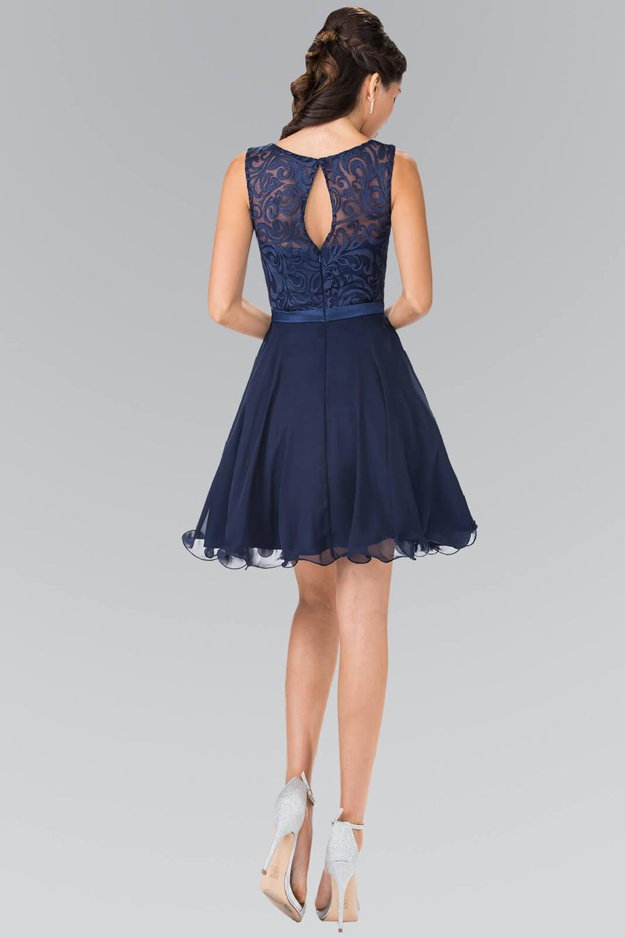 Sleeveless Cocktail Dress Prom Short - The Dress Outlet Elizabeth K