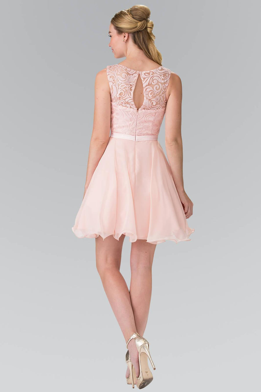 Sleeveless Cocktail Dress Prom Short - The Dress Outlet Elizabeth K