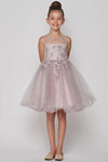 Sleeveless Embellished Short Party Dress Flower Girls - The Dress Outlet Cinderella Couture