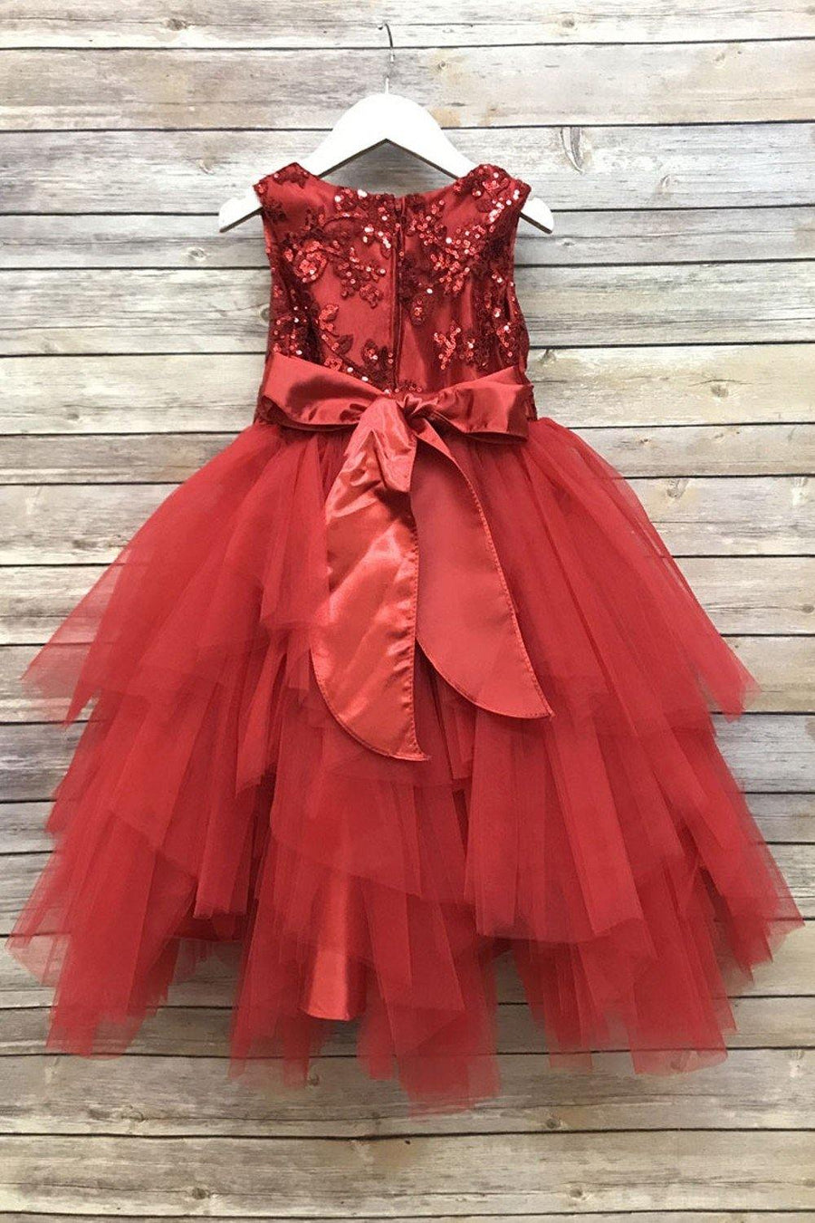 Sleeveless Flower Girl Dress Formal - The Dress Outlet Petite Adele