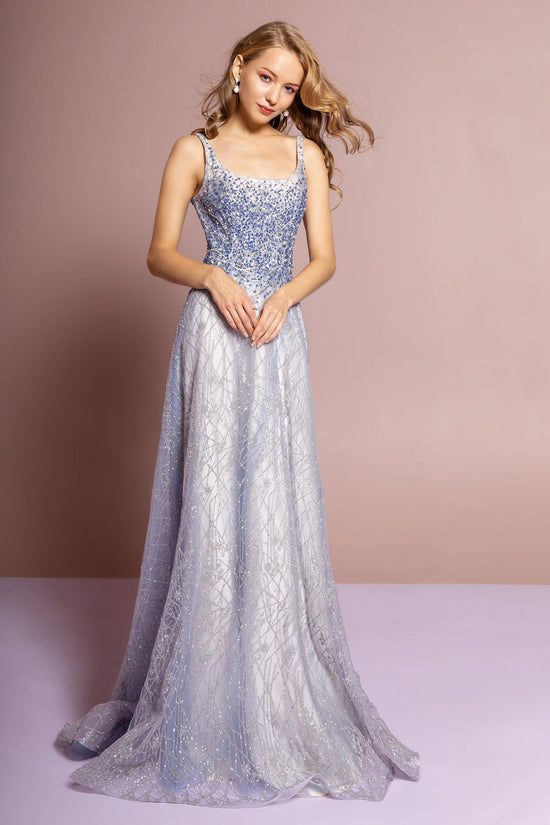 Blue Sleeveless Long Prom Dress Evening Gown for $342.99 – The Dress Outlet