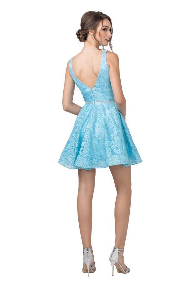 Sleeveless Prom Short Dress - The Dress Outlet ASpeed