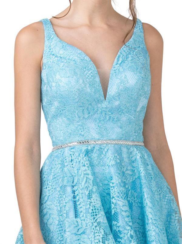 Sleeveless Prom Short Dress - The Dress Outlet ASpeed