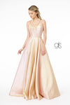 Spaghetti Strap Sweetheart A-Line Long Prom Dress - The Dress Outlet Elizabeth K